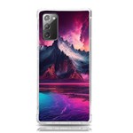 Ai Generated Mountain Ocean Lava Fire Sky Sea Samsung Galaxy Note 20 TPU UV Case Front