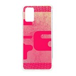 Pink Background Grunge Texture Samsung Galaxy S20Plus 6.7 Inch TPU UV Case Front