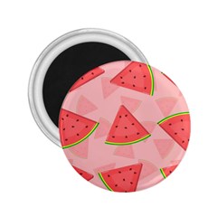 Background Watermelon Pattern Fruit Food Sweet 2 25  Magnets by Jancukart