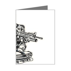 Scarface Movie Traditional Tattoo Mini Greeting Card by tradlinestyle