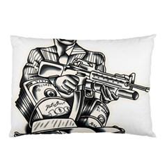 Scarface Movie Traditional Tattoo Pillow Case by tradlinestyle