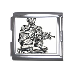 Scarface Movie Traditional Tattoo Mega Link Italian Charm (18mm) by tradlinestyle