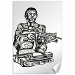 Scarface Movie Traditional Tattoo Canvas 24  x 36  23.35 x34.74  Canvas - 1