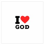 I love god Square Satin Scarf (36  x 36 ) Front