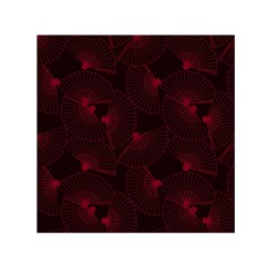 Folding Fan Seamless Pattern Square Satin Scarf (30  X 30 ) by Pakemis