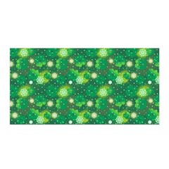 Leaf Clover Star Glitter Seamless Satin Wrap 35  X 70  by Pakemis