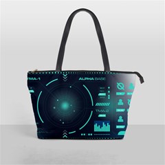 Sci Fi Computer Screen Classic Shoulder Handbag by Uceng