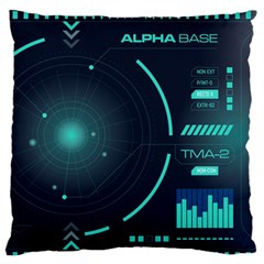 Sci Fi Computer Screen Standard Premium Plush Fleece Cushion Case (two Sides) by Uceng