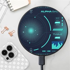 Sci Fi Computer Screen Wireless Fast Charger(black) by Uceng