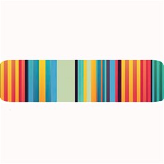 Colorful Rainbow Striped Pattern Large Bar Mat by Uceng