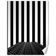 Illustration Stripes Geometric Pattern Canvas 18  X 24  by Uceng