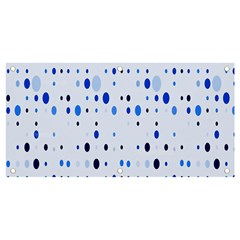 Blue Circle Pattern Banner And Sign 4  X 2  by artworkshop