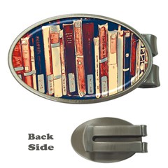 Books Shelf Library Book Shelf Money Clips (oval)  by Uceng