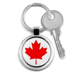 Canada Flag Canadian Flag View Key Chain (round) by Ravend