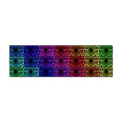 Rainbow Grid Form Abstract Background Graphic Sticker Bumper (10 Pack) by Ravend