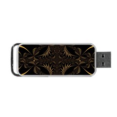 Fractal Symmetry Symmetrical Art Artwork Portable Usb Flash (two Sides) by Ravend