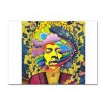 Psychedelic Rock Jimi Hendrix Sticker A4 (100 pack) Front