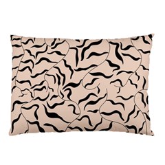 Leaves Plants Poster Drawing Pillow Case by Ravend