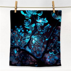 Art Ai Generated Cherry Blossom Blossoms Face Towel by Ravend