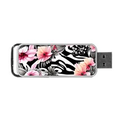 Brilliantly Hued Watercolor Flowers In A Botanical Portable Usb Flash (two Sides) by GardenOfOphir