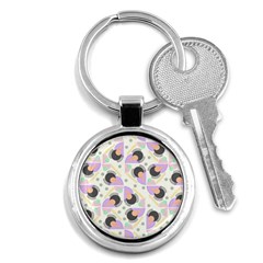 Pattern Pastel Drawing Art Key Chain (round) by Ravend