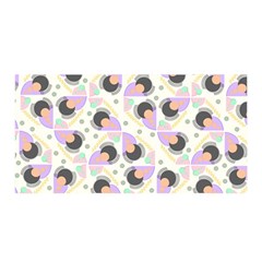 Pattern Pastel Drawing Art Satin Wrap 35  X 70  by Ravend