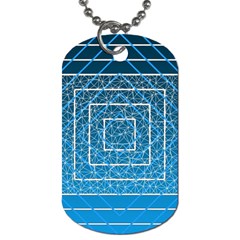 Network Social Abstract Dog Tag (one Side) by Ravend