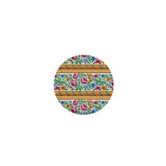 Flower Fabric Fabric Design Fabric Pattern Art 1  Mini Magnets by Ravend