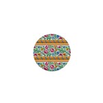 Flower Fabric Fabric Design Fabric Pattern Art 1  Mini Magnets Front