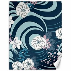 Flowers Pattern Floral Ocean Abstract Digital Art Canvas 12  X 16  by Ravend