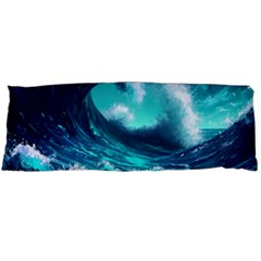 Tsunami Tidal Wave Ocean Waves Sea Nature Water Body Pillow Case (dakimakura) by Ravend