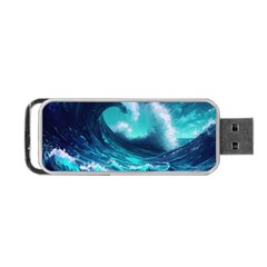 Tsunami Tidal Wave Ocean Waves Sea Nature Water Portable Usb Flash (one Side) by Ravend