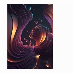 Ai Generated Swirls Space Design Fractal Light 3d Art Pattern Large Garden Flag (two Sides) by Ravend