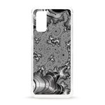 Fractal Background Pattern Texture Abstract Design Silver Samsung Galaxy S20 6.2 Inch TPU UV Case Front