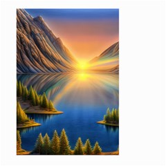 Remarkable Lake Sunset Large Garden Flag (two Sides) by GardenOfOphir