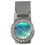 Pastel Ocean Waves Money Clips (CZ)  Front