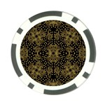 Pattern Seamless Gold 3d Abstraction Ornate Poker Chip Card Guard Front