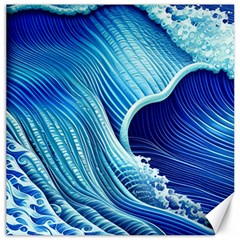 Wave Canvas 16  X 16  by GardenOfOphir