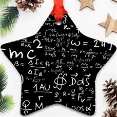 E=mc2 Text Science Albert Einstein Formula Mathematics Physics Star Ornament (two Sides) by Jancukart