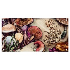 Toadstools And Charms For Necromancy And Conjuration Banner And Sign 4  X 2  by GardenOfOphir