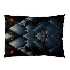 Background Pattern Geometric Glass Mirrors Pillow Case (two Sides) by Ravend