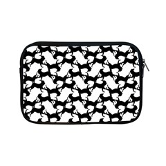 Playful Pups Black And White Pattern Apple Ipad Mini Zipper Cases by dflcprintsclothing