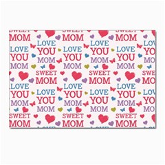 Love Mom Happy Mothers Day I Love Mom Graphic Postcards 5  X 7  (pkg Of 10) by Ravend