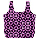 Pink Donuts Pink Filling On Black Full Print Recycle Bag (XXL) Front