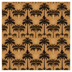 Ai Generated Camels Palm Trees Pattern Lightweight Scarf  by Ravend