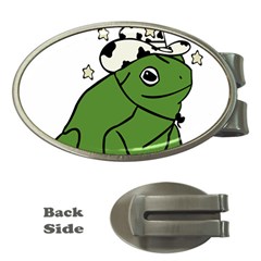 Frog With A Cowboy Hat Money Clips (oval)  by Teevova