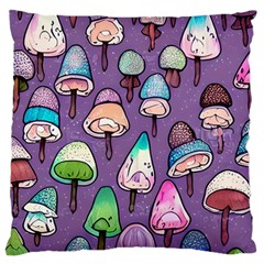 Foraging For Mushrooms Standard Premium Plush Fleece Cushion Case (two Sides) by GardenOfOphir