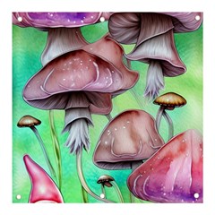 Historical Mushroom Forest Banner And Sign 3  X 3  by GardenOfOphir