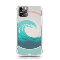 Tidal Wave Ocean Sea Tsunami Wave Minimalist Iphone 11 Pro 5 8 Inch Tpu Uv Print Case by Pakemis