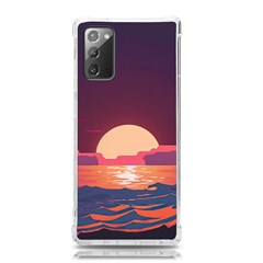 Sunset Ocean Beach Water Tropical Island Vacation 5 Samsung Galaxy Note 20 Tpu Uv Case by Pakemis